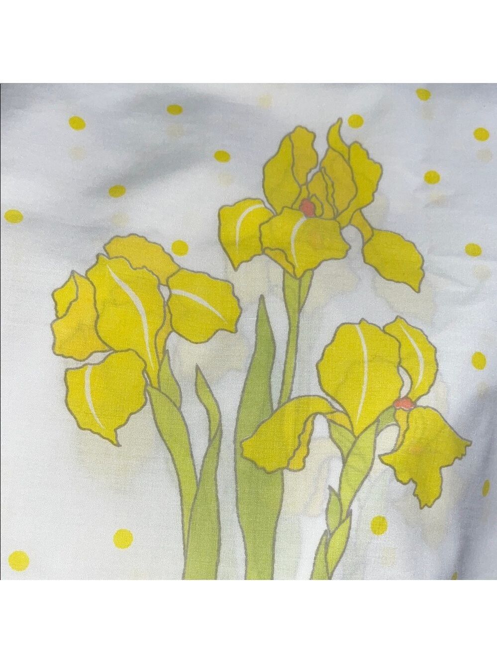 Christian Dior Wamsutta Full Sheet Set Yellow Iris - Picture 2 of 9